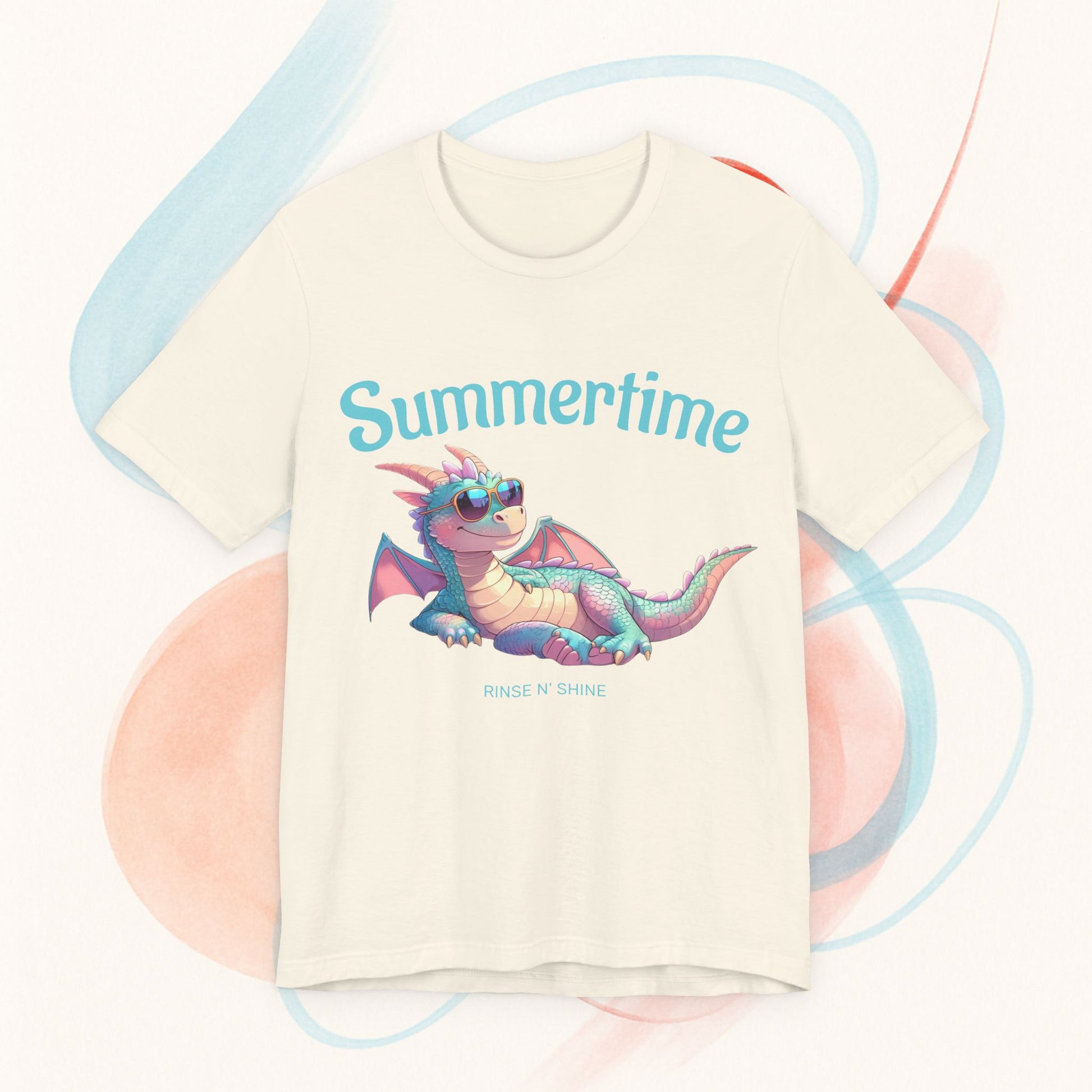 Summertime Dragon T-Shirt – Fun Gift Idea for Dragon Fans and Fantasy Lovers