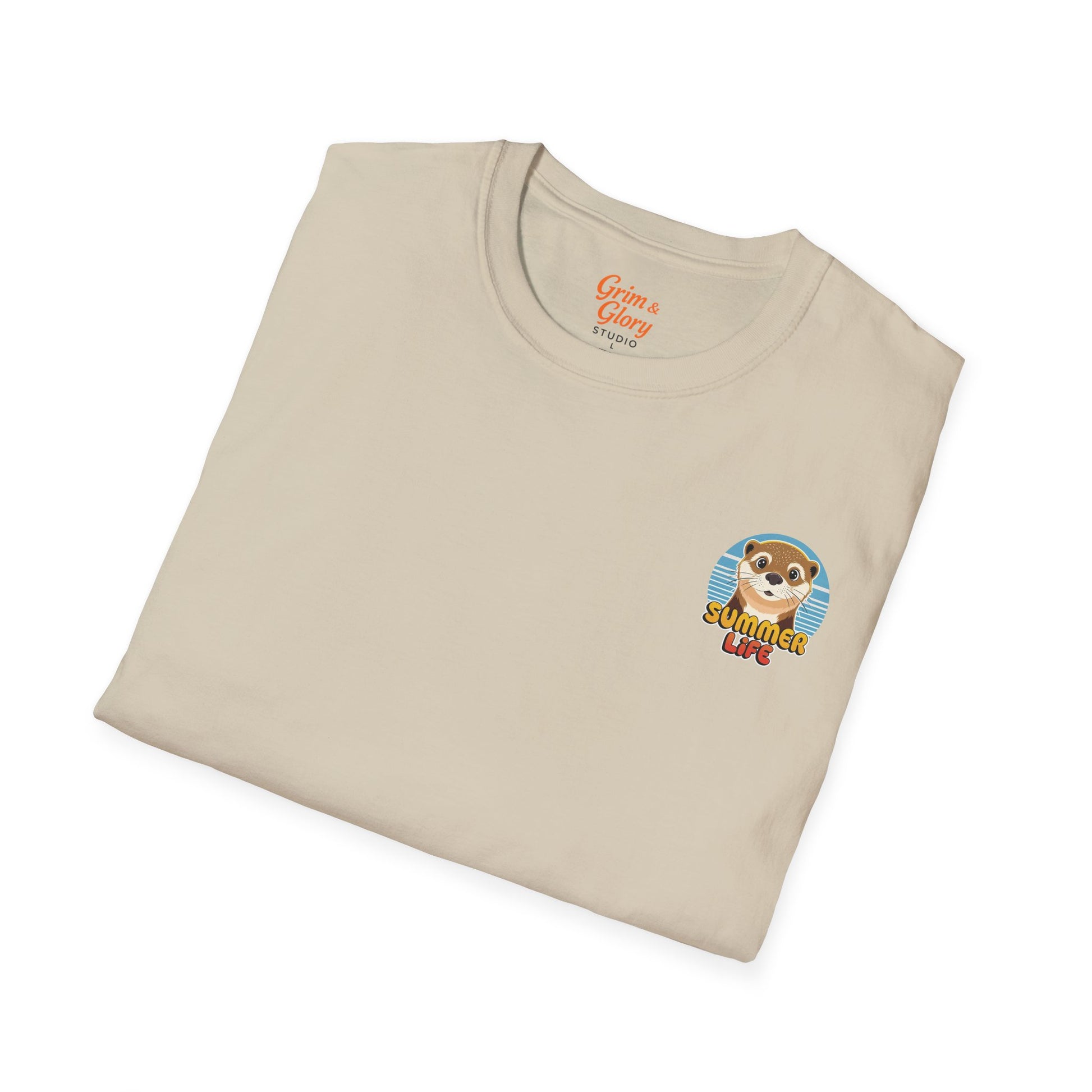 Cute Otter Graphic Tee – Softstyle T-Shirt, Animal Lover Shirt, Fun Summer Outfit
