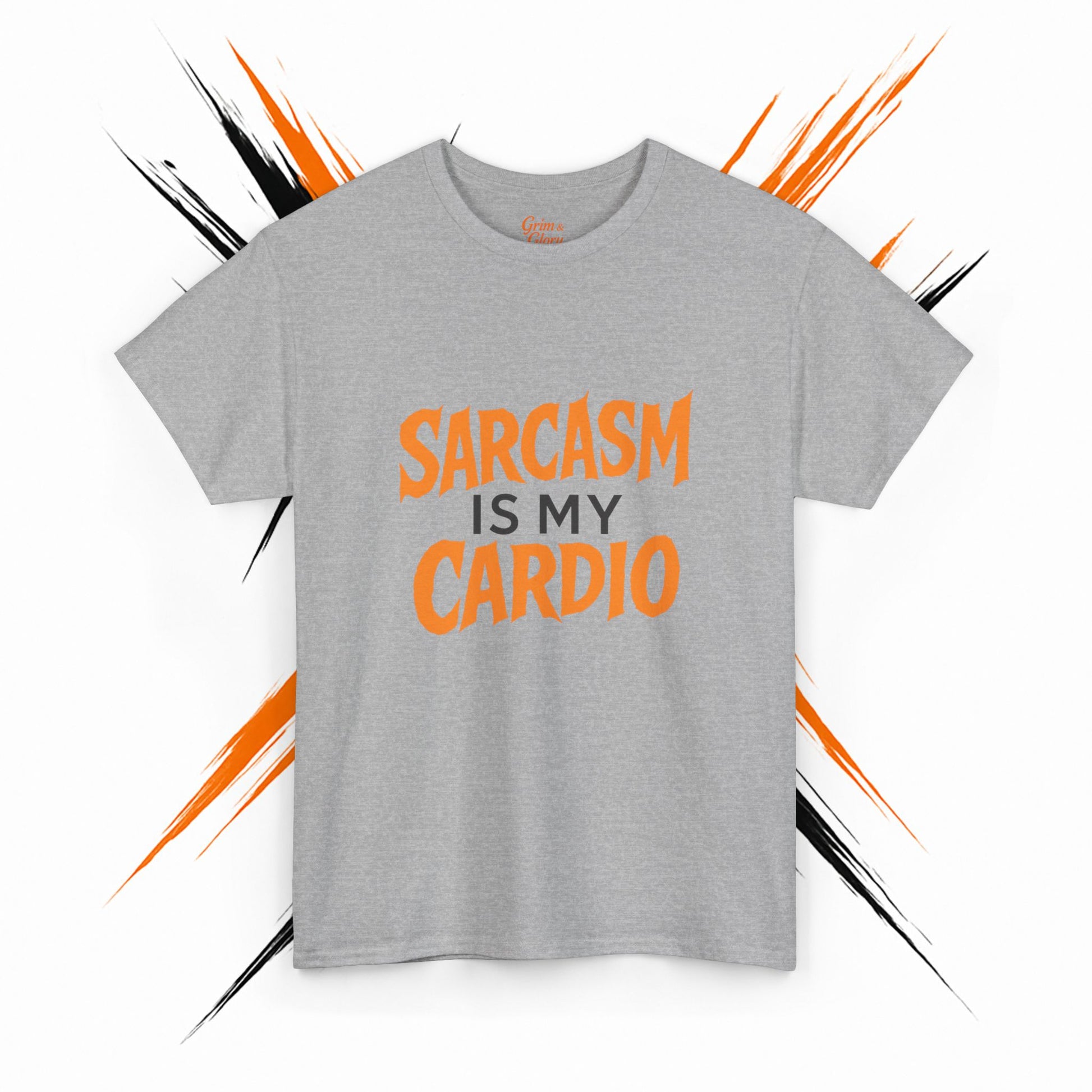 Sarcasm Is My Cardio T-Shirt – Dark Humor Tee, Witty Graphic Shirt, Unisex Casual Wear