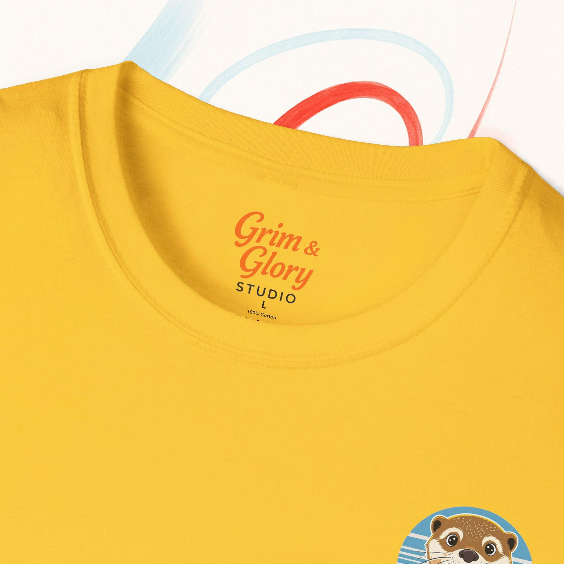 Cute Otter Graphic Tee – Softstyle T-Shirt, Animal Lover Shirt, Fun Summer Outfit