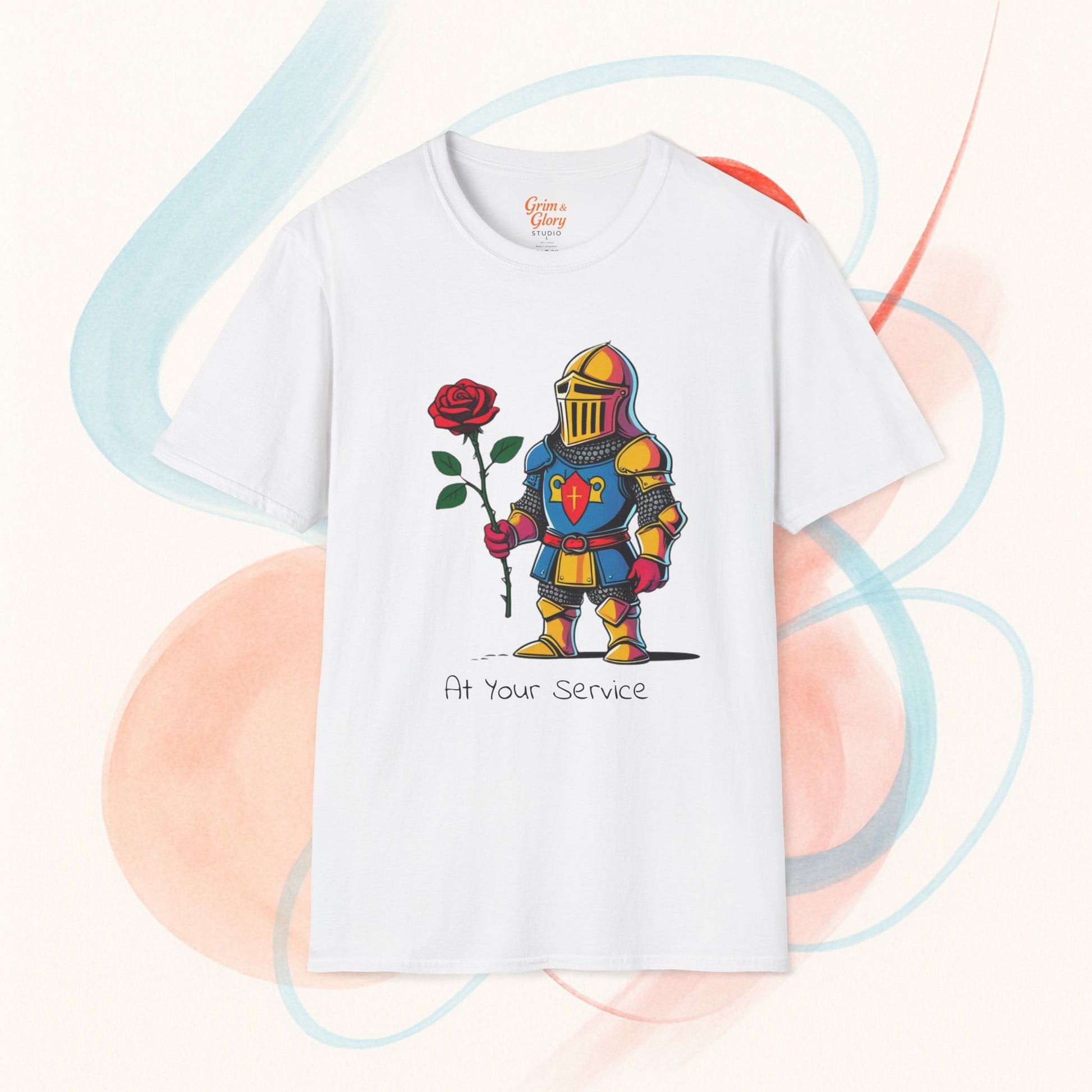 Charming Knight T-Shirt, Cute Hero Shirt, Funny Gift for Him