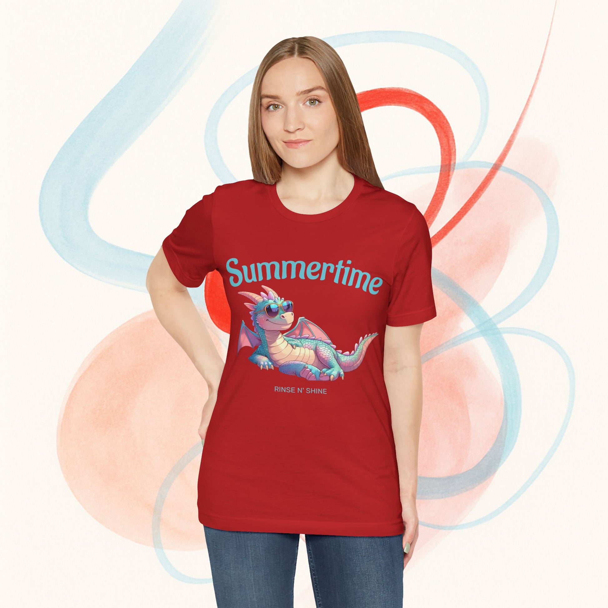 Summertime Dragon T-Shirt – Fun Gift Idea for Dragon Fans and Fantasy Lovers