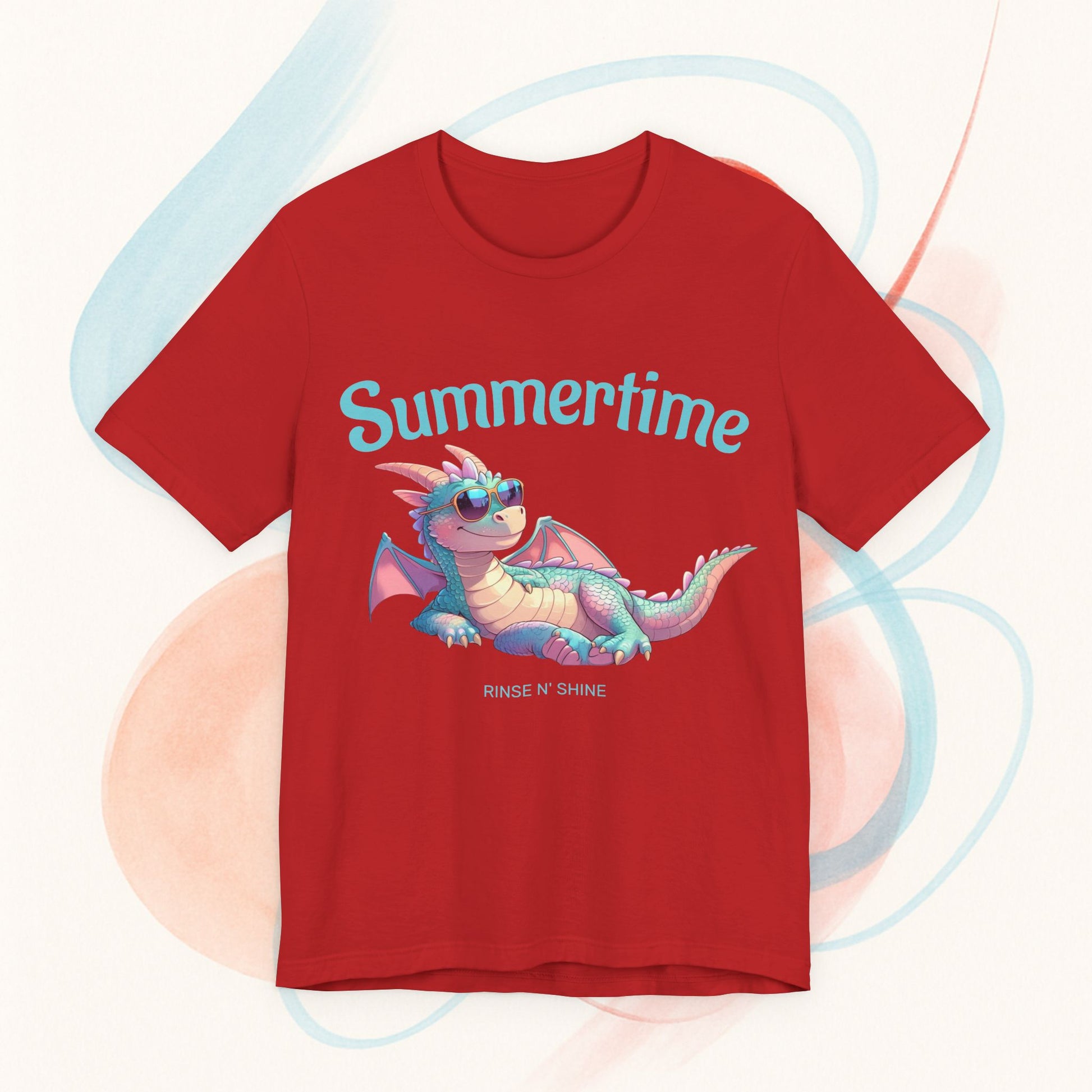 Summertime Dragon T-Shirt – Fun Gift Idea for Dragon Fans and Fantasy Lovers