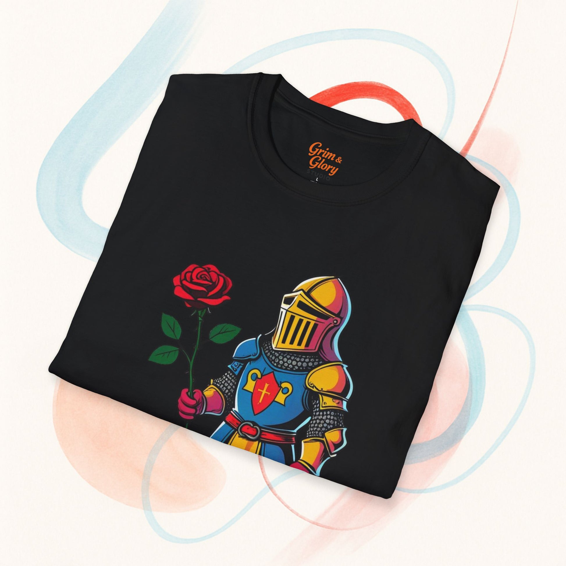 Charming Knight T-Shirt, Cute Hero Shirt, Funny Gift for Him