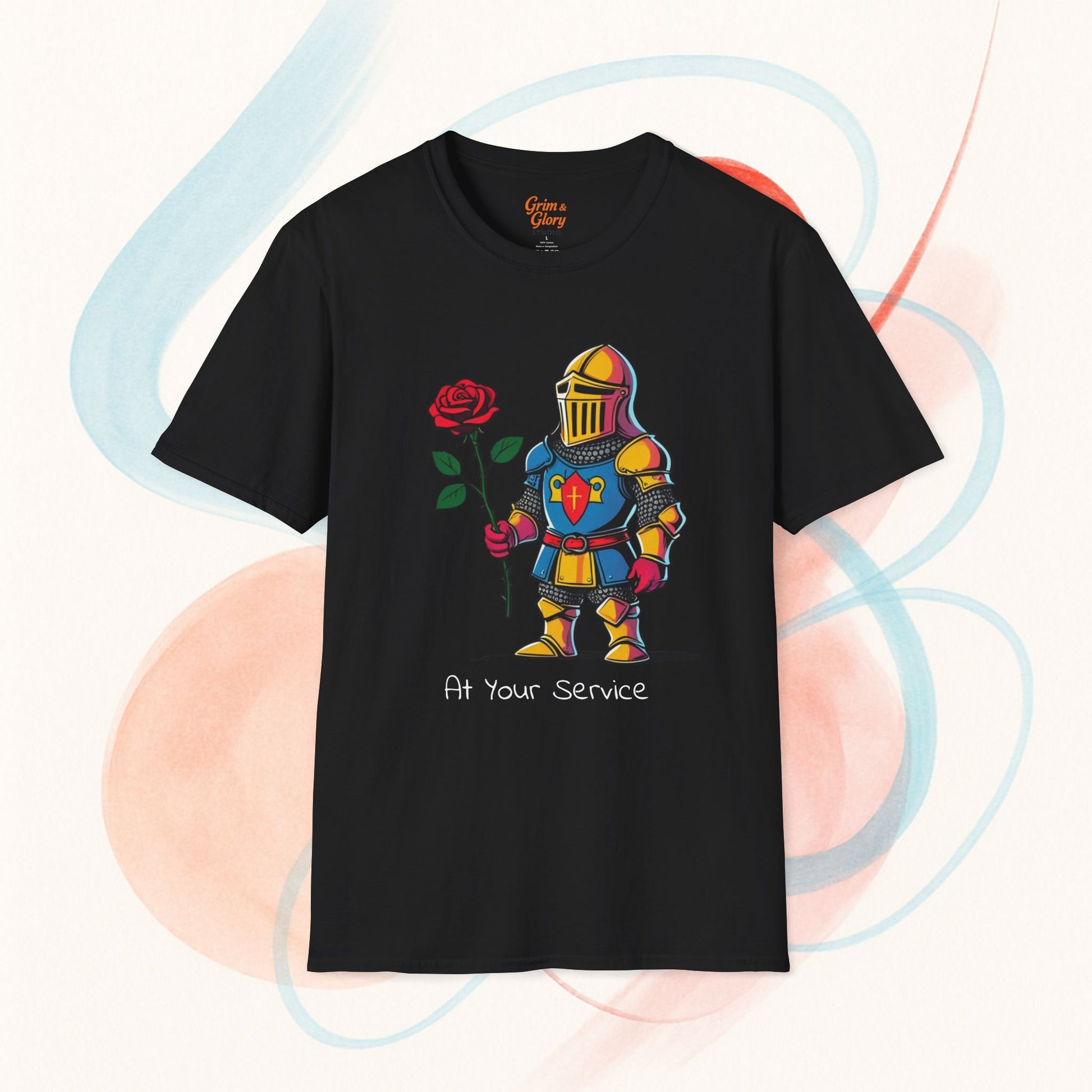 Charming Knight T-Shirt, Cute Hero Shirt, Funny Gift for Him