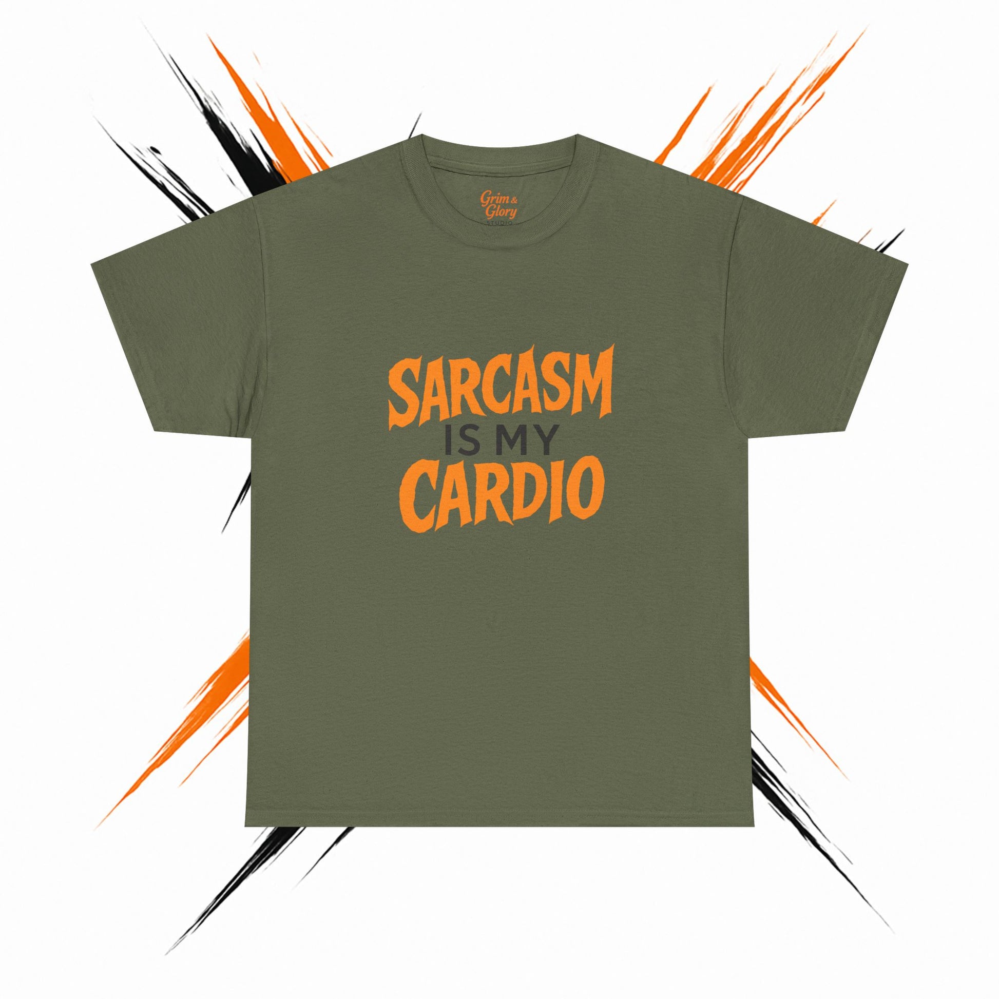 Sarcasm Is My Cardio T-Shirt – Dark Humor Tee, Witty Graphic Shirt, Unisex Casual Wear